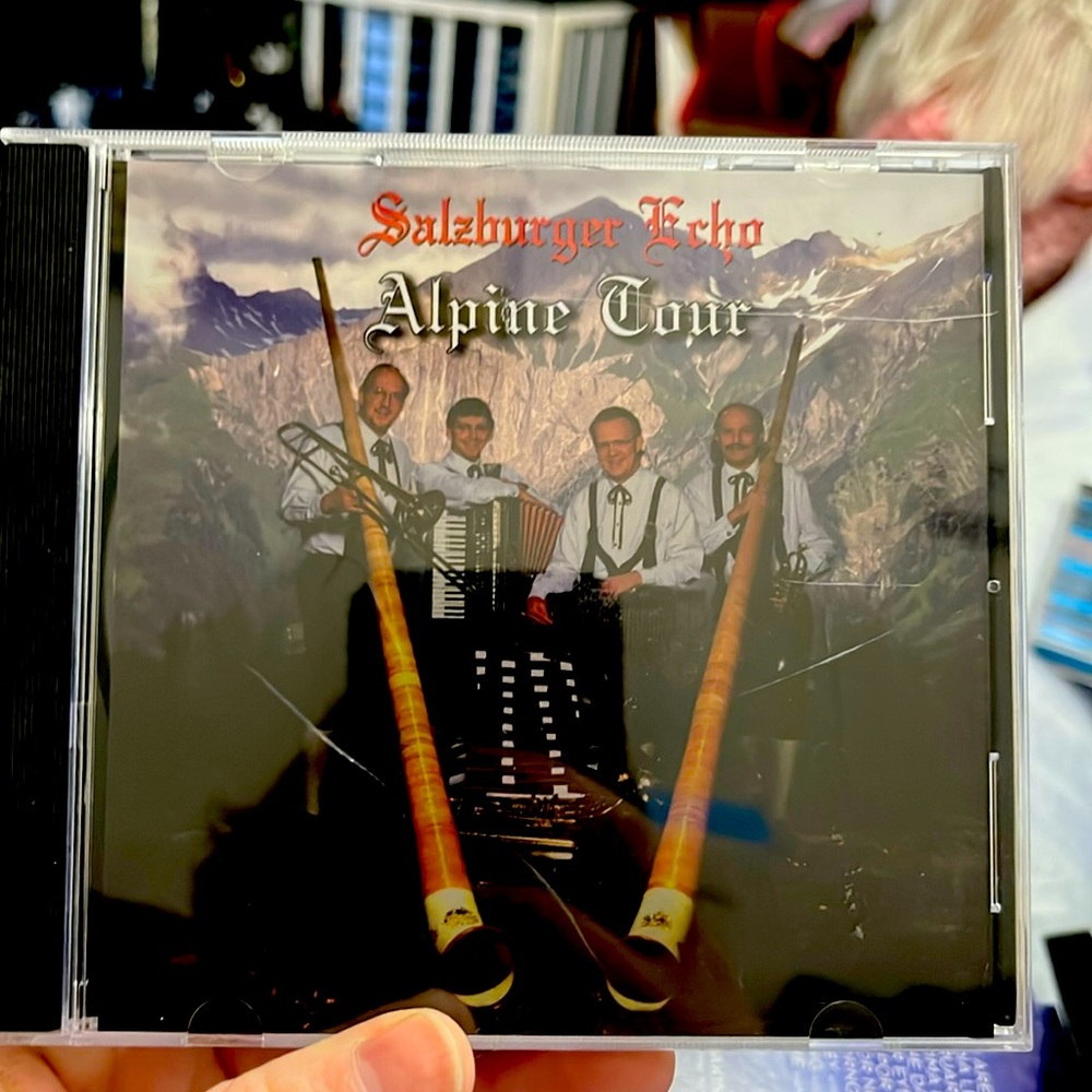 Music CD, Salzbuger, Alpine Tour, Youldaling, Alphorns, White, Green